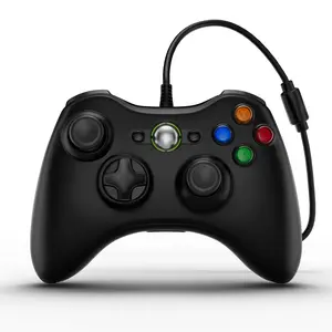 Wired Game Controller For Xbox 360/PC Windows, 5.9ft Cord, USB connection, Enhanced chip, Upgraded Joystick, Double Vibration, Gamepad, B