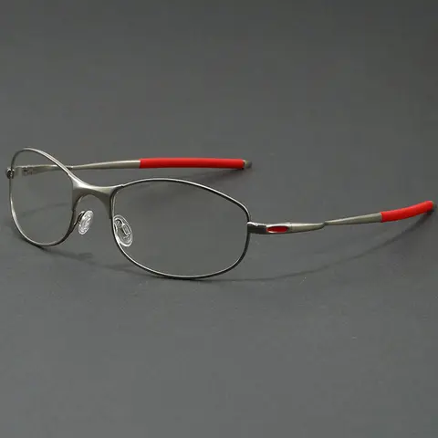 Y2K Style Oval Metal-Frame Glasses, Vintage Casual Glasses, Suitable for Men and Women, Lightweight Frame Glasses