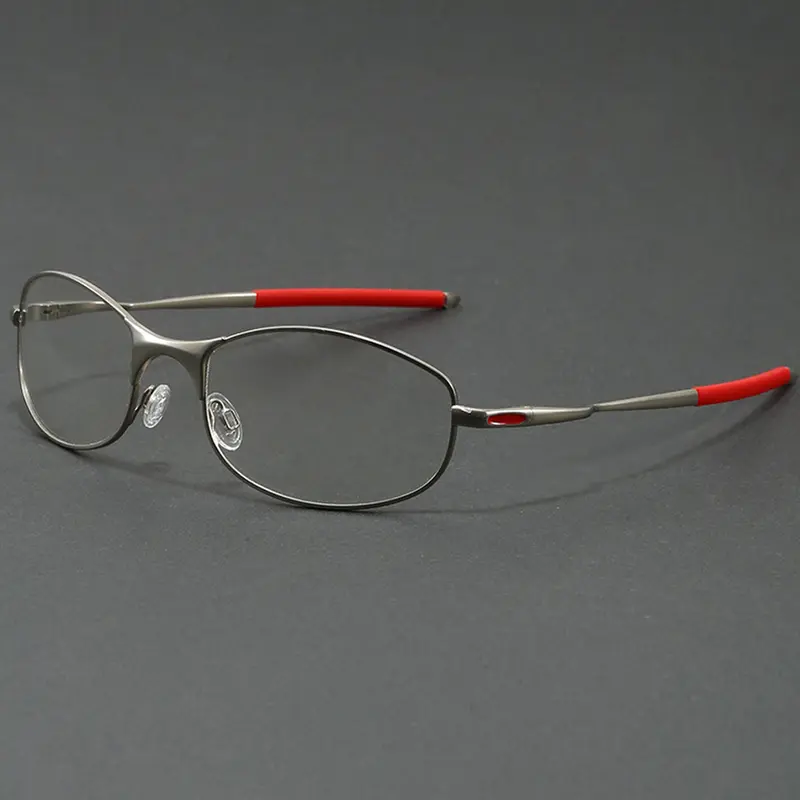 Y2K Style Oval Metal-Frame Glasses, Vintage Casual Glasses, Suitable for Men and Women, Lightweight Frame Glasses