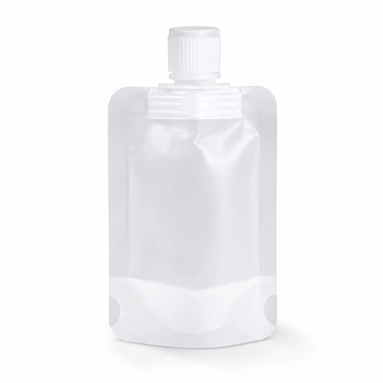Refillable Spout Pouches, Clear Reusable Squeeze Bags with Screw Caps for Smoothies, Purees, Yogurt, Sauces, Snacks, Travel and Meal Prep