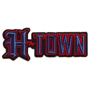 H-Town Houston Texans Patch Sports Script Football Embroidered Iron On