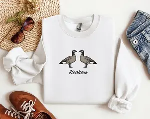 Honkers Bird Lover Adult Sweatshirt, Funny Shirt, Bird Pun Shirt, Gift for Gooose Lover