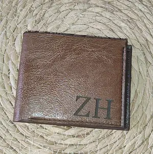 PERSONALIZED laser engraved wallet with initials