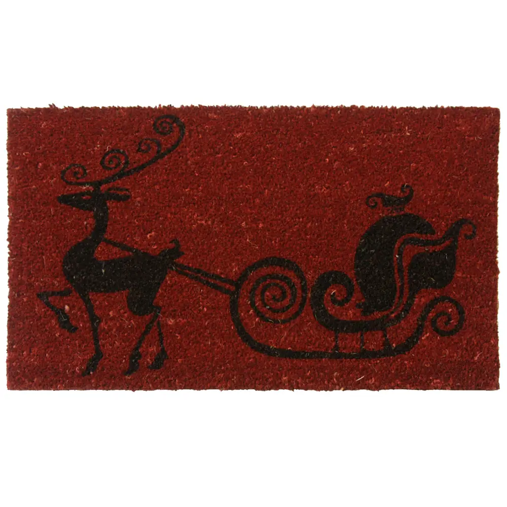 Rubber-Cal Rudolph The Red Nose Reindeer Holiday Christmas Mat, 18 x 30-Inch
