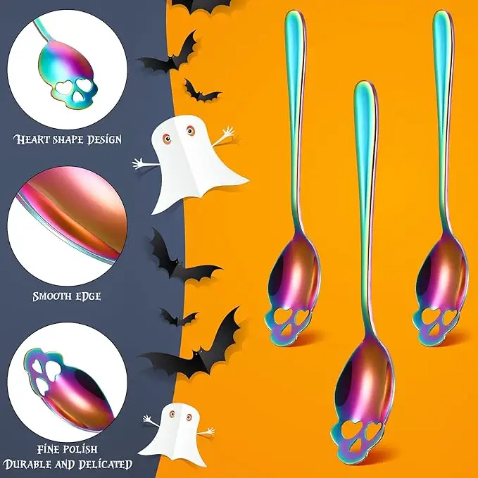 SKELETON LIMITED EDITION Rainbow Spoon Nut Butter Cutlery Tableware FOR ONLY 1 SPOON