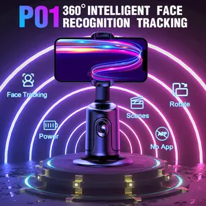 360° Auto-Tracking Smartphone Mount - Smart Face & Object Detection - Versatile Selfie Stick and Tripod for Hands-Free Video, Vlogs, and Live Streaming