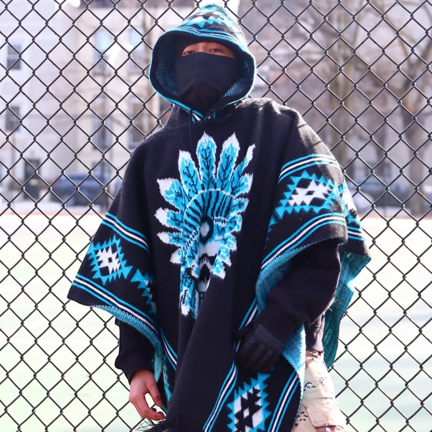 SKULL PONCHO