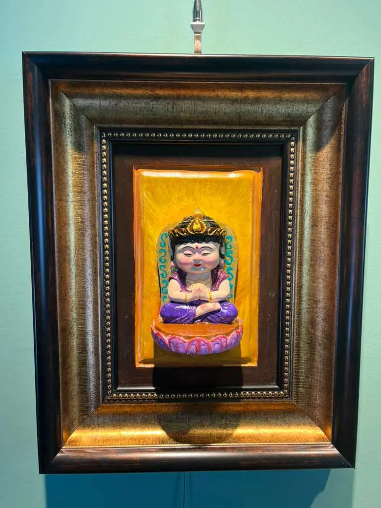 Home decor sculpture painting"Avalokiteshvara" 14.6in*11.2in