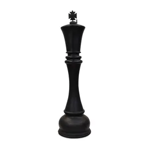 MegaChess 72 Inch Black Fiberglass King Giant Chess Piece