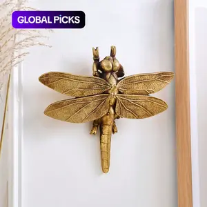 Creative Resin Dragonfly Wall Mounted Hook, Wall Mount Design, Wall Mounted Hanger, Creative Dragonfly Wall Decor, Wall Hanging Decor for Home Living Room Bedroom, Shelves #GLOBAL PICKS