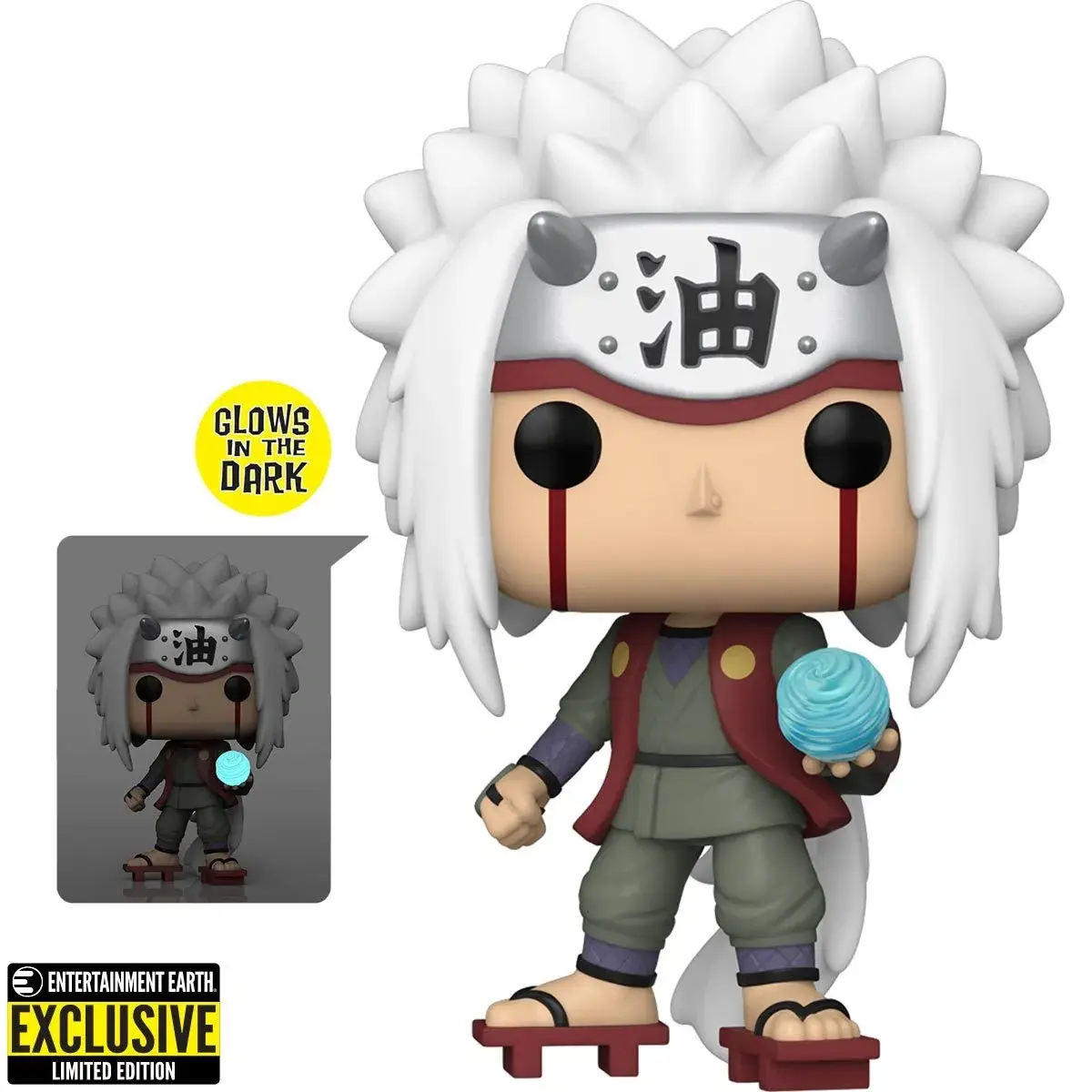 Funko Pop Animation: Naruto Shippuden - Jiraiya with Rasengan - Special Edition Glow Exclusive #1481