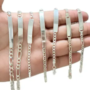 KIDS Sterling Silver .925 Bracelet -Unisex-Free engraving