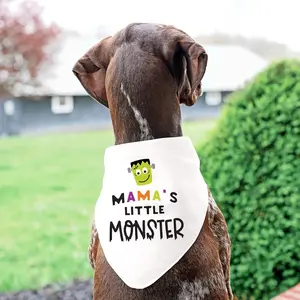 Mama's Little Monster Halloween Themed Bandana