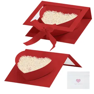Heart Shaped Box 8X6X2 Inches Paper Present Box for Valentine S Day Chocolates Jewelry Flowers Wedding Packaging
