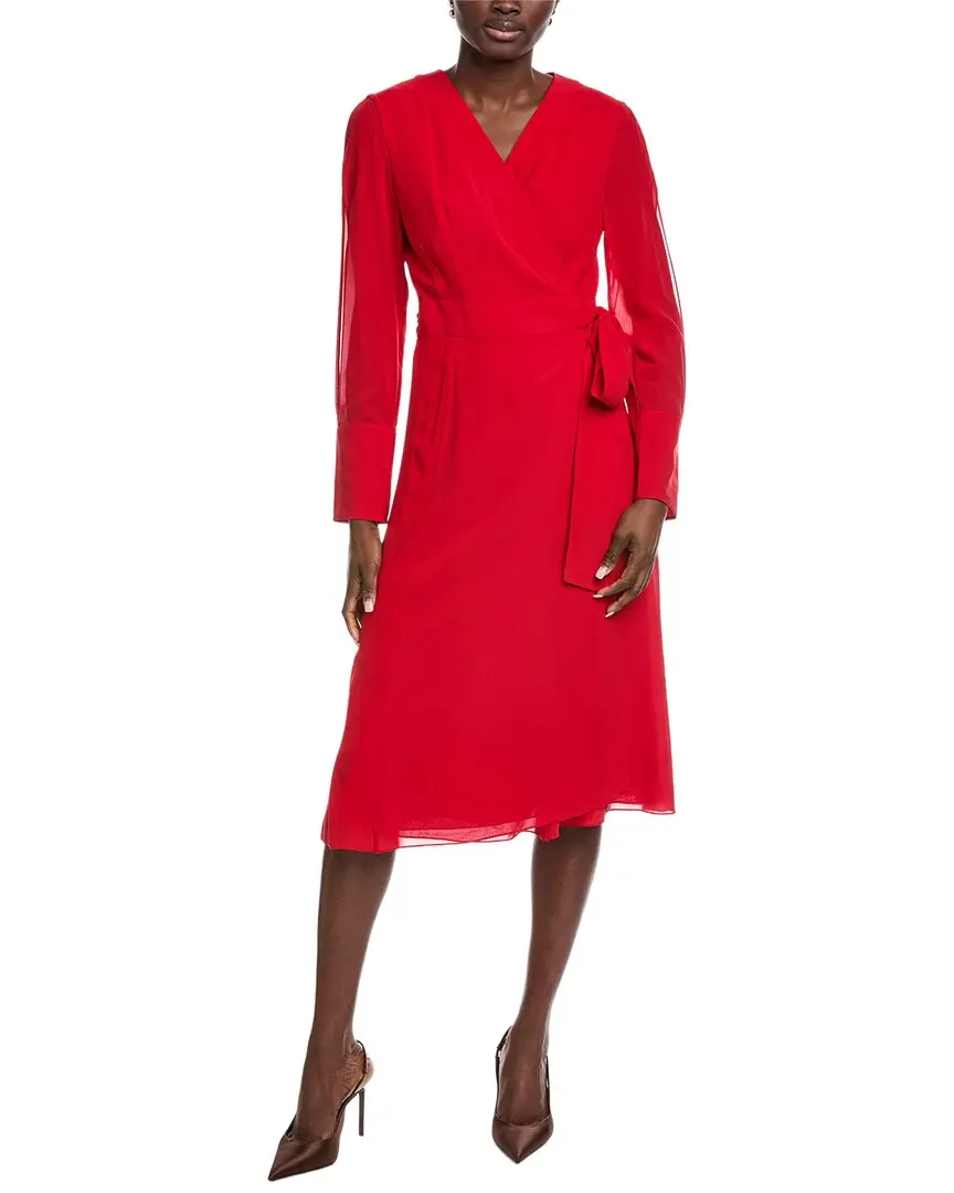 Akris Silk Midi Wrap Dress