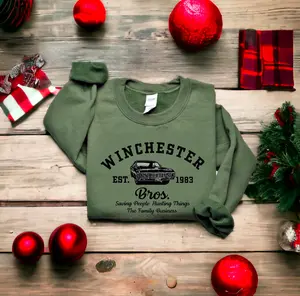 Supernatural Inspired ed Crewneck Sweatshirt Spn Sweater Supernatural Sweater Christmas Gift Holiday Sweater Christmas Sweater Shirt, T-shirt, Sweatshirt, Hoodie, Free Shipping