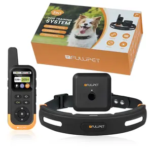 Fulupet Electric Fence for Dogs,3-in-1,Real-Time Distance Monitoring,Dog training collar,Wireless Fence System,Electric Fence,No Subscription