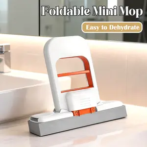 1 Count Self Squeezing Mini Mop, Superior Absorbency, One‑Handed Wringing for Home & Car