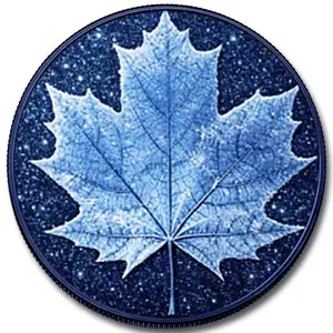 Winter Maple Colorized Copper with Diamond Dust