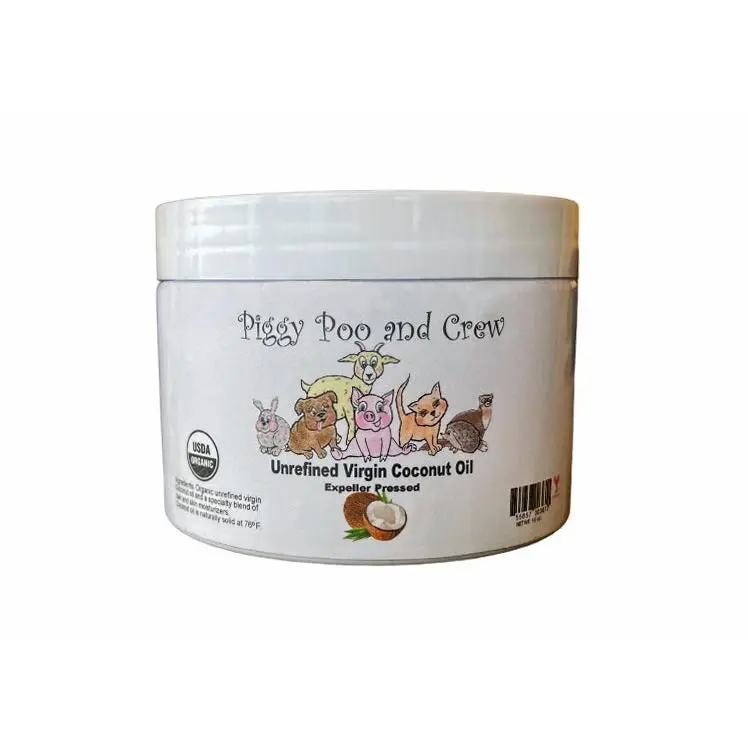 Piggy Poo and Crew Organic Coconut Oil For Your Pig and Other Pets