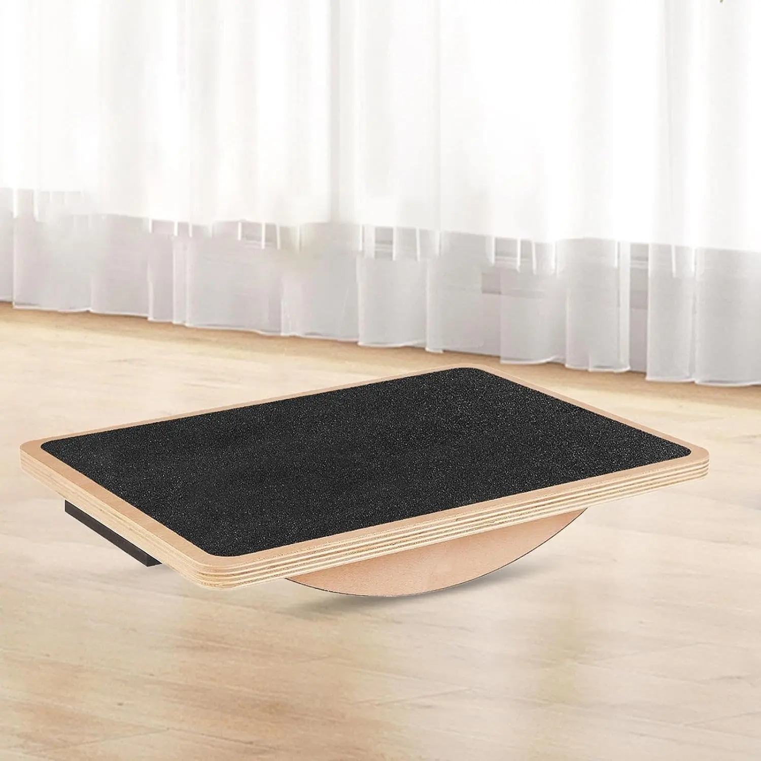 Balance Board for Home Workout, Wooden Wobble Board with Non-Slip Surface for Core Stability, Coordination & Leg Strength  SEO 3