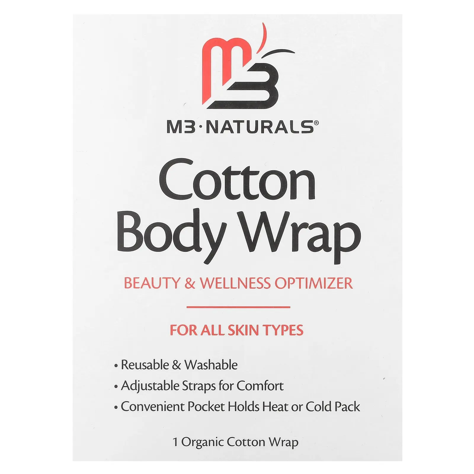 M3 Cotton Body Wrap, 1 Organic Cotton Wrap