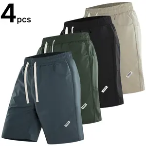 Everyday Versatile Woven Shorts - Adjustable Drawstring Waist & Minimal Stylish Accents