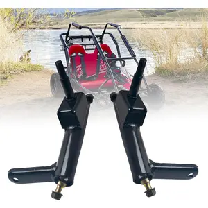 Left&Right Spindle Steering Knuckle with Ball Joint Assembly for Coleman CK196-T, KT196 & Other 196cc 6.5HP Gas-Powered Go-Karts and Off-Road 4-Wheeler Quad