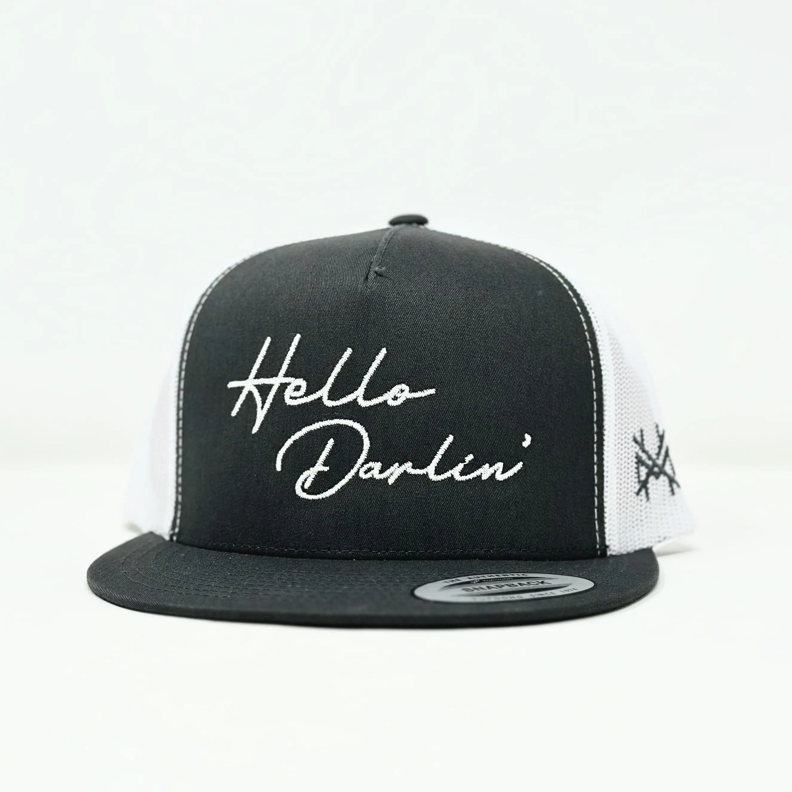 Flat Bill Charcoal/White
