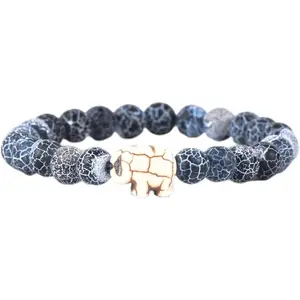 Elephant  Bracelet - Track a Real Elephant's  - Supports Save the Elephants - Elastic -  Interactive Mobile App Map - Unisex Conservation