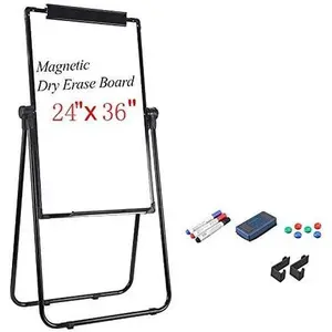 Dry Erase Easel Whiteboard 36 x 24 Inches Double Sided  Board Height Adjustable whiteboard Stand