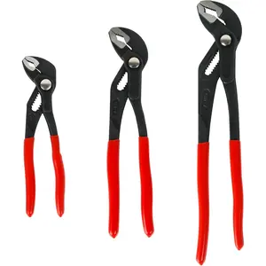 Wrench Pliers Set (7in, 10in, & 12 in), Quick Adjust Pump Pliers, CR-V Tongue and Joint Pliers for Tight Grips & Plumbing