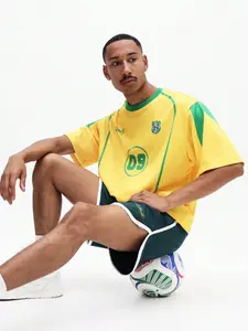 🔥Brazil-Inspired Soccer Jersey! Yellow-Green Retro Design, #09 Print, Breathable Mesh Fabric. Perfect for World Cup Vibes, Streetwear & Match Day OOTD. Viral on TikTok! #WorldCup #SoccerJersey #BrazilStyle#tiktokshopspringglowup