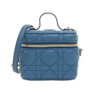 Pre-owned Dior Lambskin Tote Bags Christian Micro Lady Vanity Case Lamb Shoulder Bag