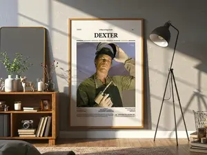 [Sale off up to 35%]  Dexter Poster, Cult Crime Series Print, Retro Movie Wall Art, Vintage TV Show Decor, Gift for Fans of Dexter[No frame, Free Ship]