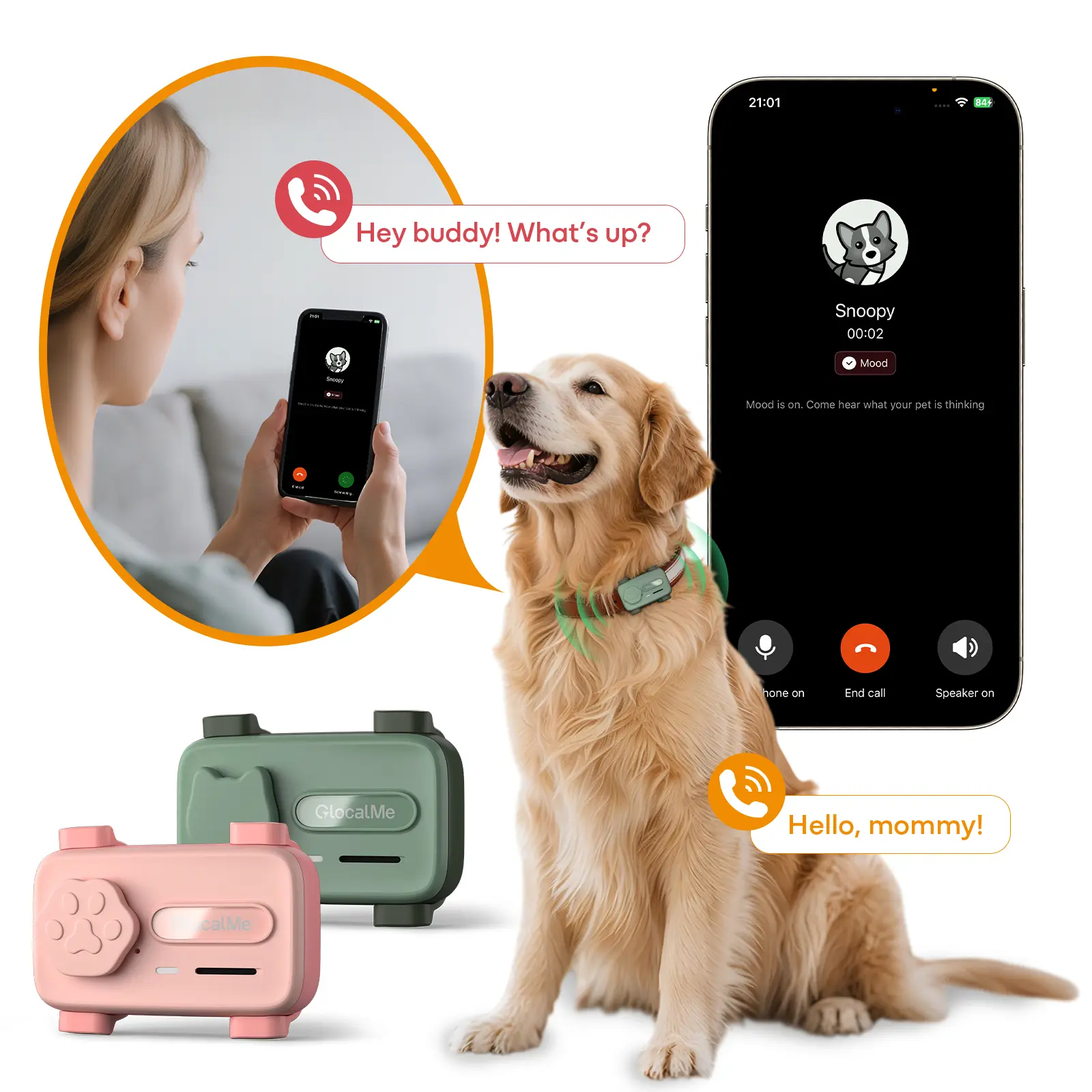 PetPhone for Dogs & Cats – Two-Way Voice Call, AI Health Monitoring ...