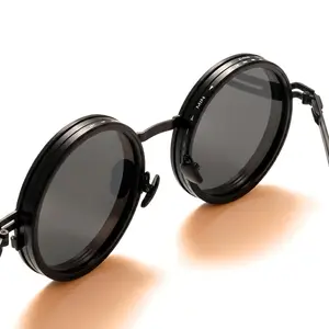 polarized glasses Vintage Round Steampunk Sunglasses | Polarized Adjustable Lenses | 2026 Trend