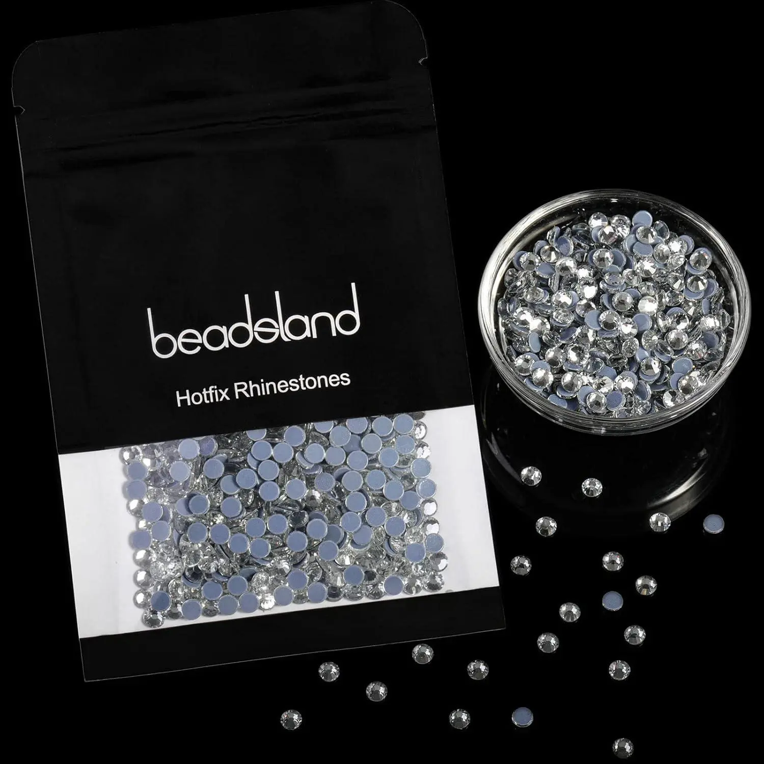 Beadsland Hotfix Rhinestones, 2880pcs Flatback Crystal Rhinestones for Crafts Clothes DIY Decoration, Crystal, SS10, 2.7-2.9mm Beadsland Hotfix Rhinestones, 2880pcs Flatback Crystal Rhinestones for Crafts Clothes DIY Decoration, Crystal, SS10, 2.7-2.9mm