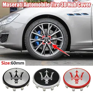 Car hub center cover decorative accessories, car hub center position, hub center cover modifications, suitable for Maserati Grecale/Ghibli/Levante/Quattroporte and other models sold on the market