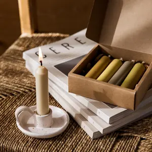White Candle Stick Holder, Handmade Candle Holder with Handle, White Clay Holder, Pottery Holder, Nordic Style Home Decor, Ceramic Holder