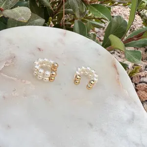 Ear Cuff with 18k Gold Accents Elegant Design for Everyday Wear Stylish and Durable