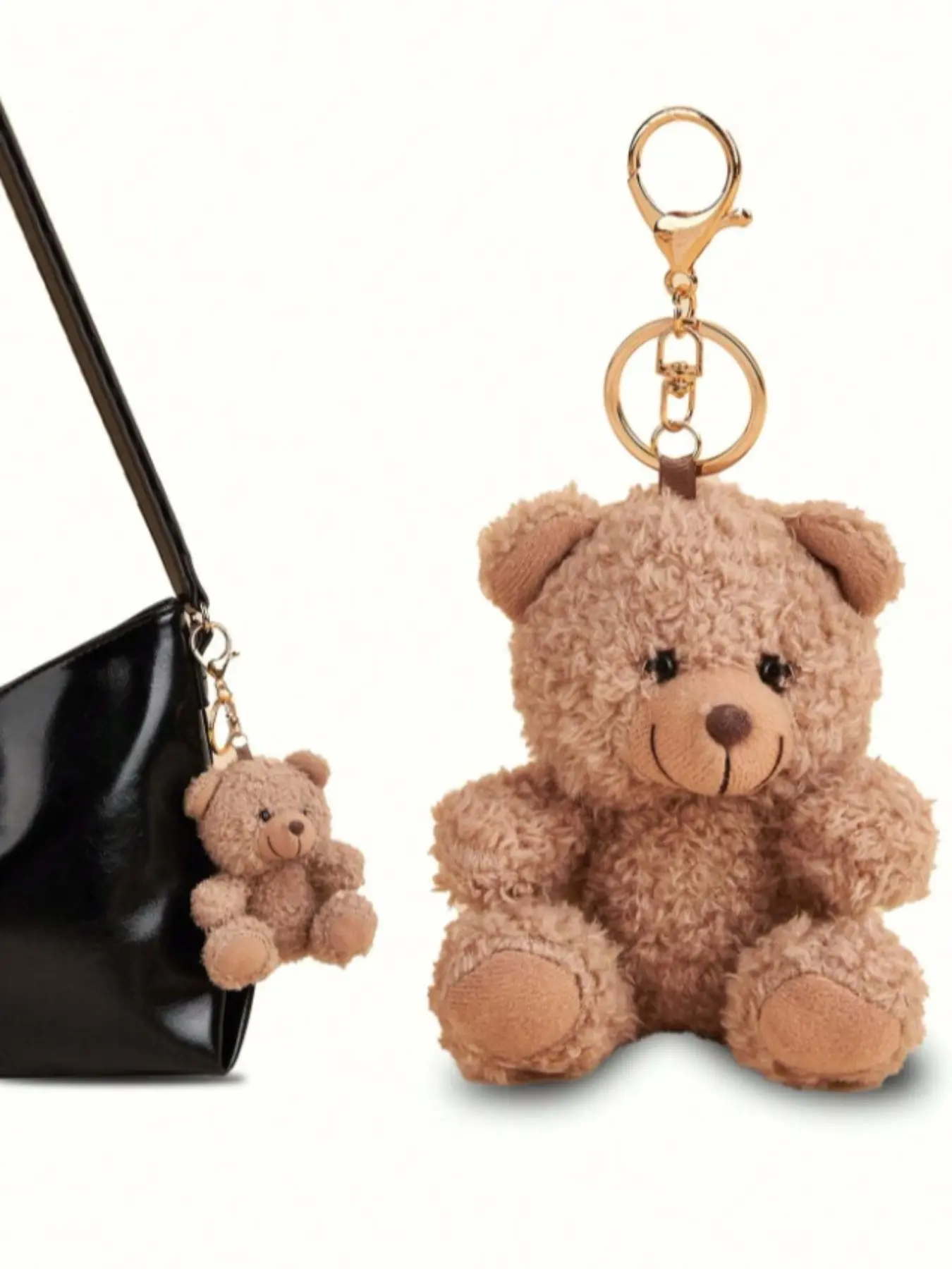 1PC Cute Plush Teddy Bear Keychain,Cute Accessories,Car Keychain,Car Accessories,Couple Plush Keychain,Fuzzy keychain,Cute Soft Keychains,For Car Keys, Mobile Phones,Wristband Keychains,Charms, Pendants, Mobile Phone Chains,Cute Keychain Accessory