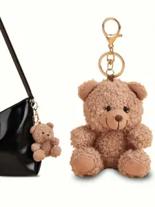 1PC Cute Plush Teddy Bear Keychain,Cute Accessories,Car Keychain,Car Accessories Cute,Couple Plush Keychain,Cute Things,For Car Keys, Mobile Phones, Cameras, Wallets, ID Cards, Badge Cards, Wristband Keychains,Charms, Pendants, Mobile Phone Chains, Car Ch