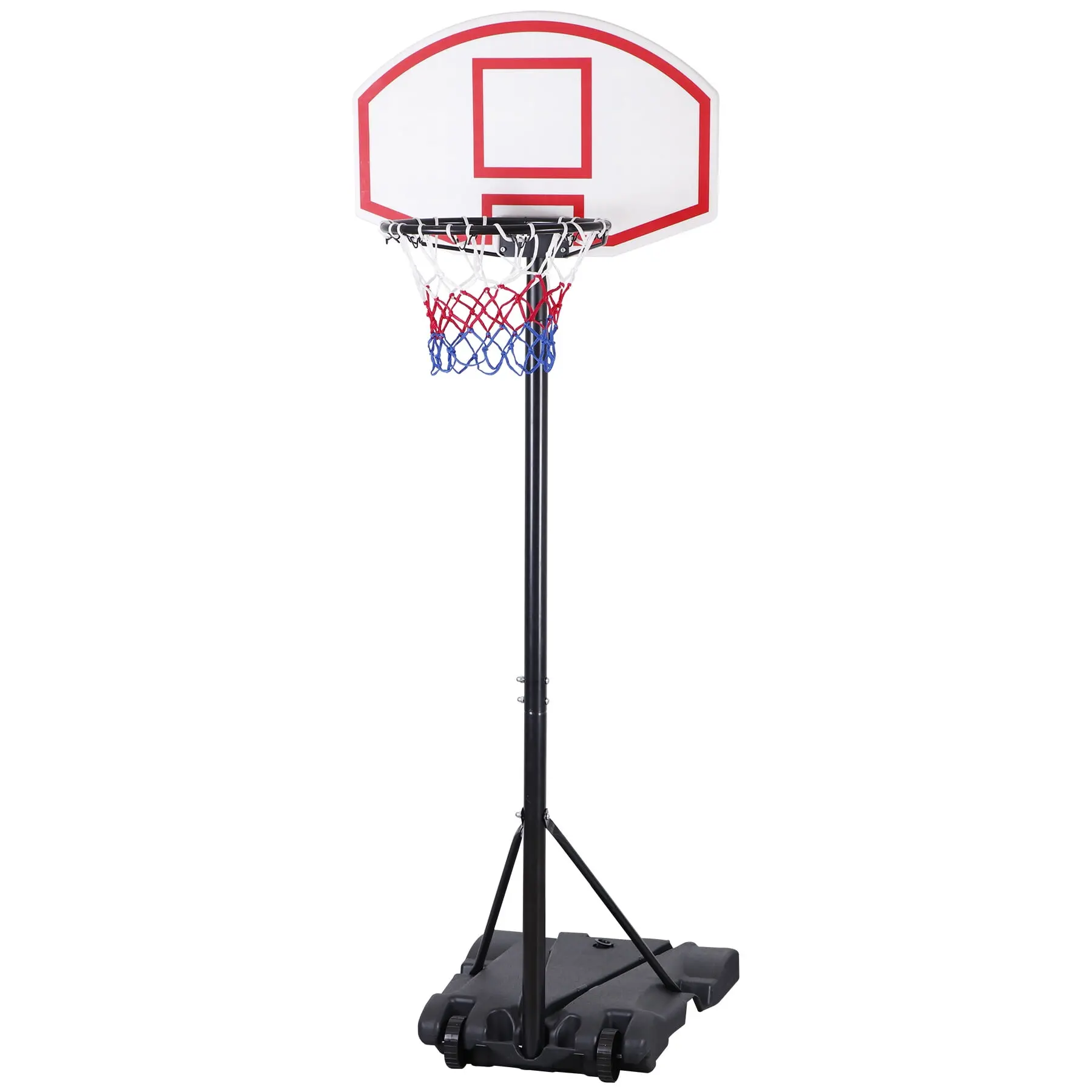 ZENY Basketball Hoop System Set 5.5-6.8ft/ 7.2-9.2ft Height Adjustable Indoor Outdoor Basketball Goals for Adult Kids W/Wheels, Training Equipment, Steel Frame