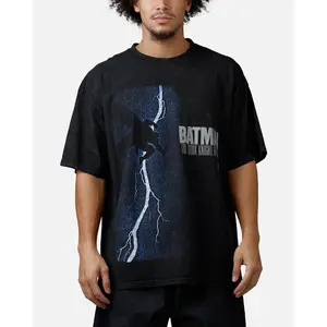 73Studio X DC Batman Dark Knight T-Shirt Black Acidwash