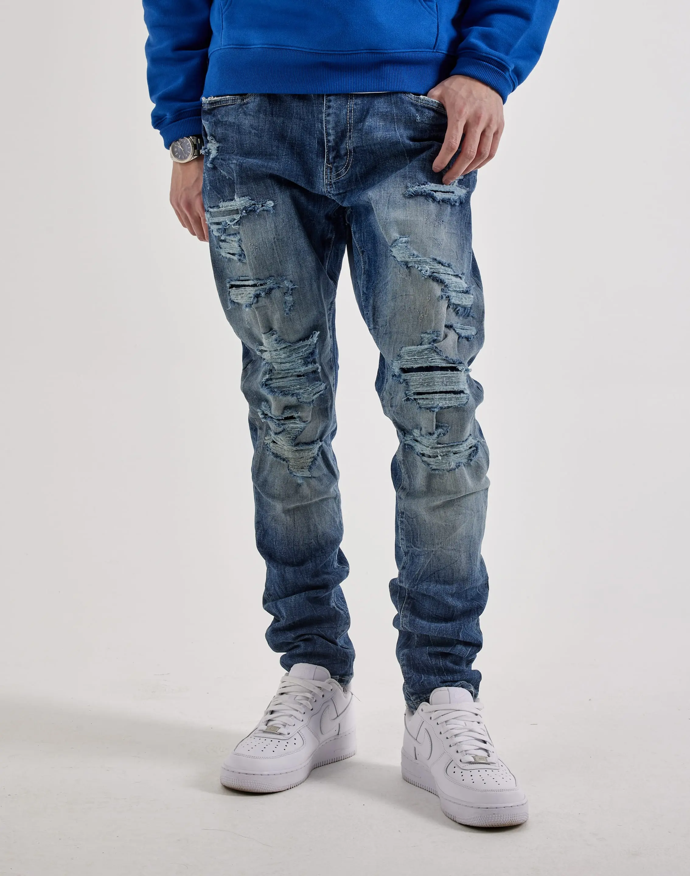 Mens Jordan Craig Sean Slim Distressed Denim Jeans