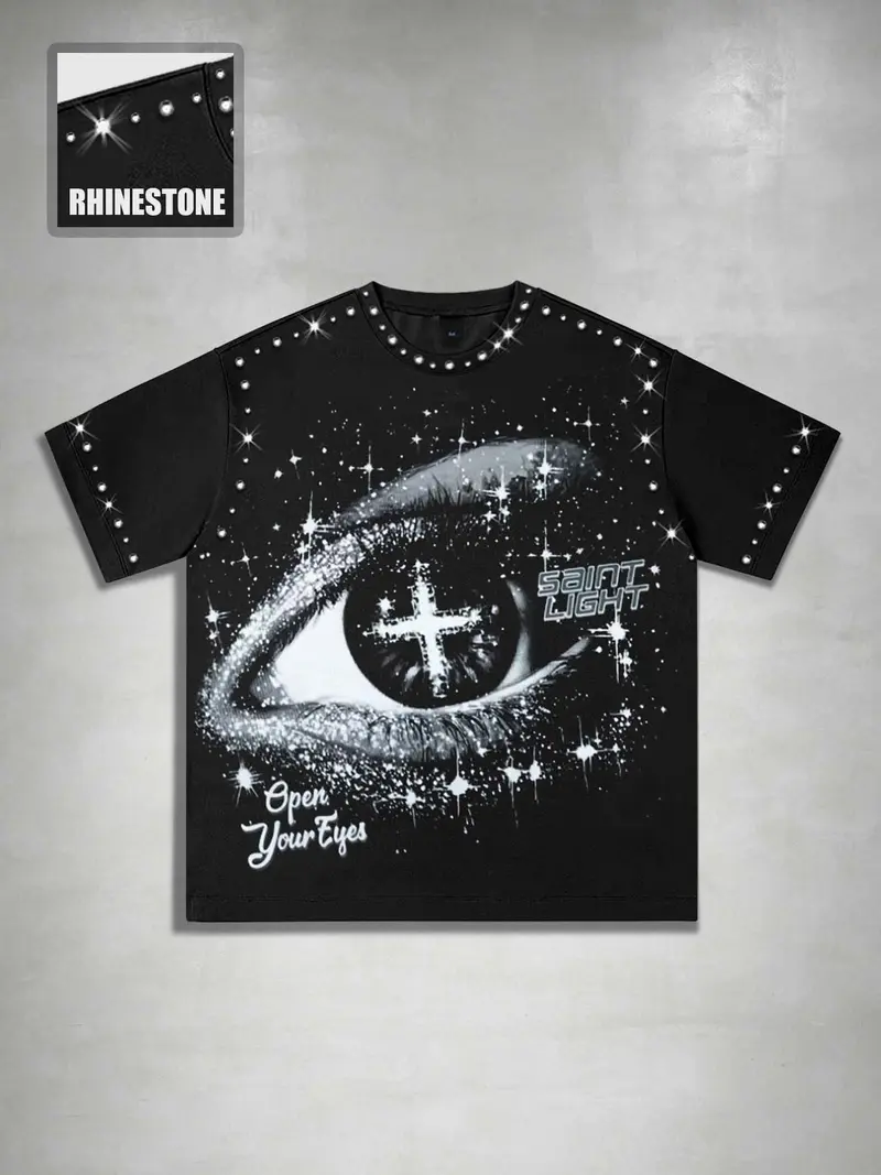 rhinestones t-shirt - TikTok Shop