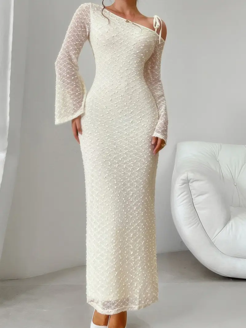 Amazon off the shoulder dress long sleeve - TikTok Shop