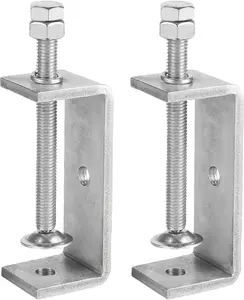 2 Pack 304 Stainless Steel C Clamp 3-3/8 Inch C Clamps for Woodworking and Welding MountingSuitable for  and Professional Use