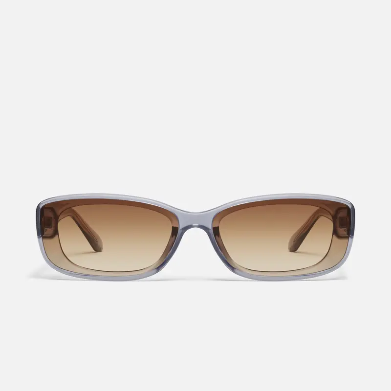 QUAY - VIBE CHECK Sunglasses - Black Square Frame with Flush Lens Construction & Universal Nose Pads for Comfort